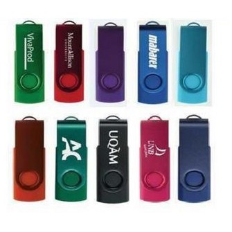 8 GB Classic Swivel USB Drive w/Colored Clip